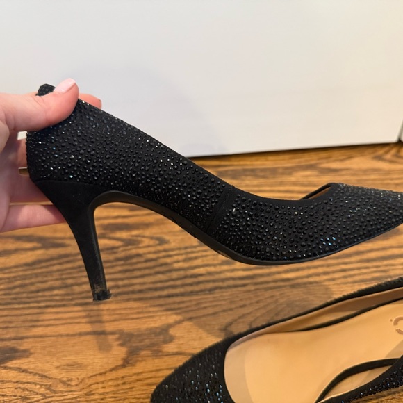 INC Black Rhinestone Heels 👠 - Picture 7 of 10